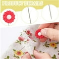 thumbnail image 5 of 50 Pcs 5 Colors Decorative Sewing Pins 2.17 Inch Sunflower Theme Pearl Head Pins Wedding Bouquet Pins Straight Quilting Pin Dressmaker Pins for DIY Sewing Craft Jewelry Decoration Fabric, 5 of 6