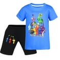 thumbnail image 1 of Pikmin Wiki Ensemble à Manches Courtes pour Enfants, Ensemble Mode en Coton à Col Rond avec Shorts à Manches Courtes, Convient aux Enfants de 6 à 13 Ans, 1 of 3