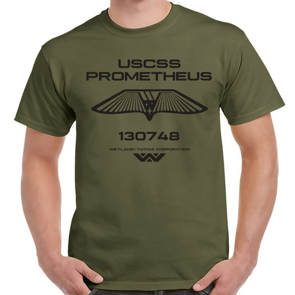 Alien USCSS Prometheus Military Green Shirt-XL