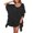 Black, variant on Women's Beach Cover Up Chiffon Cover Up Dress Spring Thin Sheer Beachwear Summer Light Loose Apricot One Size