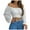 White, variant on LYXSSBYX Womens Long Sleeve Tops Clearance Woman's Strapless Long SleeveSolid Color Off Shoulder Ruched Lantern Sleeve Crop Tops