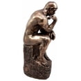 thumbnail image 4 of Auguste Rodin Masterpiece Le Penseur The Thinker Decorative Figurine 9.25"H, 4 of 7