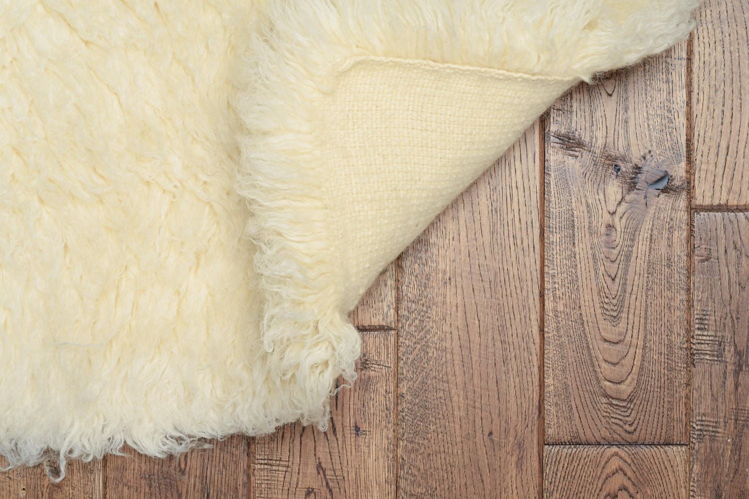 5A Flokati 4000gr 9' x 12' Area Rug, Natural