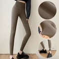 thumbnail image 2 of Gibobby Pantalones deportivos transpirables de otoño e invierno para mujer, pantalones de malla para Yoga y Fitness, pantalones cortos de Yoga, versiones cepilladas y polares（Café， XL), 2 of 5