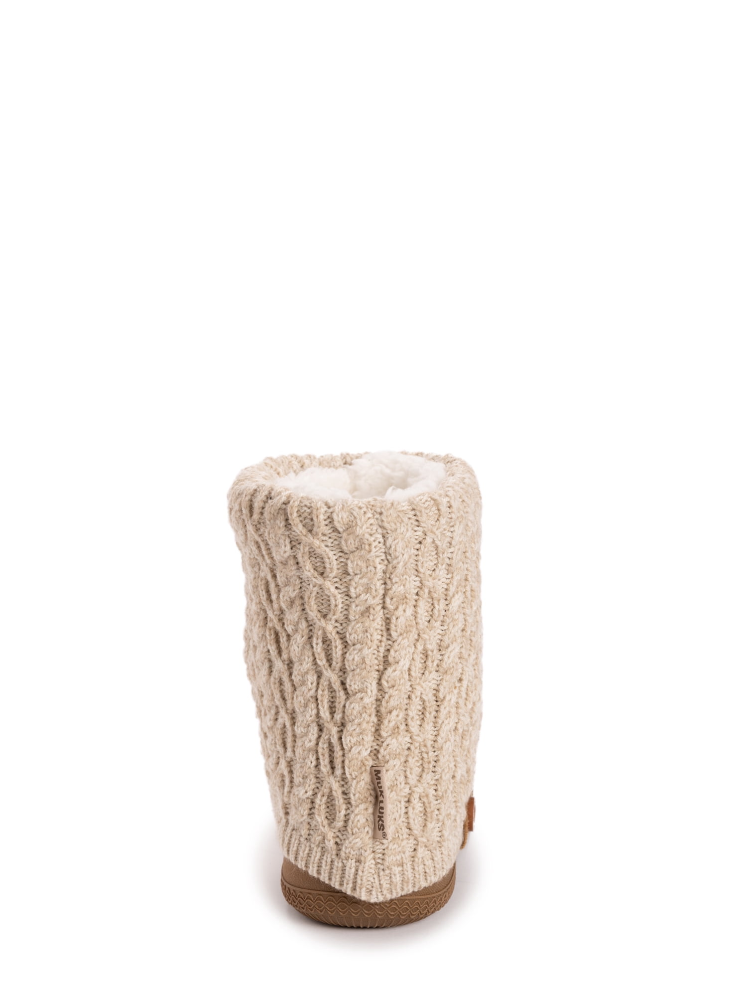 MUK LUKS Women's Cable Knit Bootie Slipper