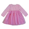 thumbnail image 2 of Wenchoice Pink Floral Long-Sleeve A-Line Dress Girls S(1Y-2Y), 2 of 2