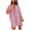 Pink, variant on QUYUON Women Button-Down Dress Casual Loose Long Sleeve Lapel Blouse Shirts Mini Short Dress with Pockets Leopard Print Tunic Dresses Summer Beach Sundress, Khaki S