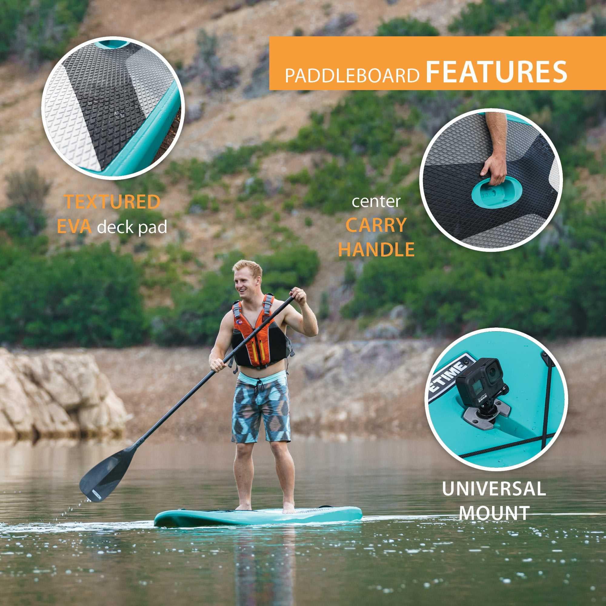Lifetime Horizon 10 ft Stand-Up Paddle Board with Paddle, Teal (90715)