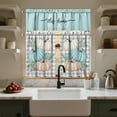 thumbnail image 4 of Fall Pumpkin Kitchen Window Curtains,Farmhouse Style Cafe Curtains Over Sink,Thanksgiving Bathroom Bedroom Living Room Window Tier and Valance 3 Pieces Set, 4 of 6