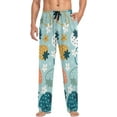 thumbnail image 3 of Men's Pajama Pants with Pockets Sleepwear Lounge Pants Stretch Casual Cute Strawberry and Flowers Colorful, 3 of 6