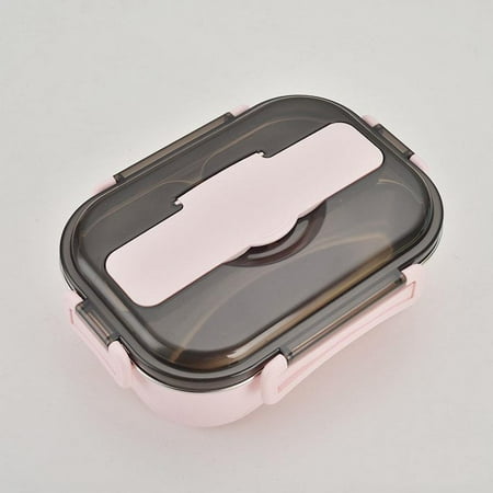 

SUANMAY Fashion Bento Box Ideal Leak-Proof Lunch Box Container Bento Box with Lid BPA and Chemical Dyes Free Suitable for Students Adults (One Piece) Pink