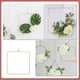 thumbnail image 3 of Juego de 2 guirnaldas decorativas doradas con marco de flores de metal, 3 of 6