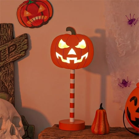 

Sunaei Halloween Carnival Little Night Light Halloween Creative Led Pumpkin Bat Wooden Decorative Night Light Creating A And Mysterious Holiday Atmosphere Popular Pick