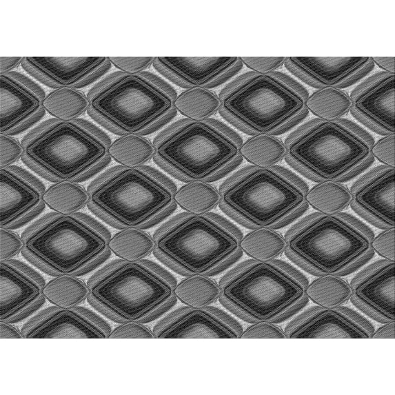 Ahgly Company Machine Washable Indoor Rectangle Transitional Black Area Rugs, 2' x 5'