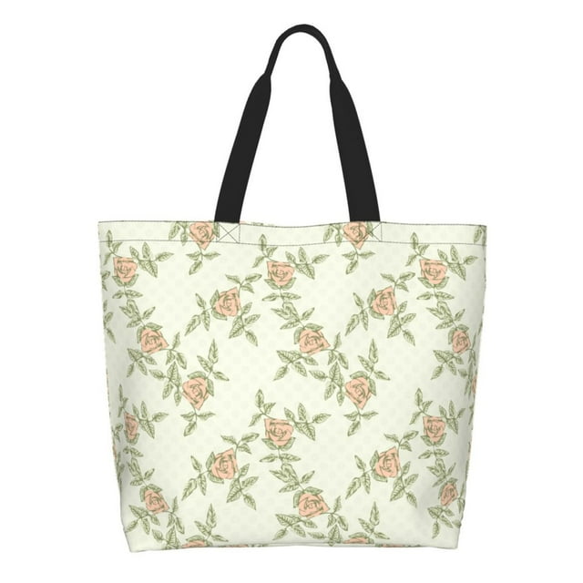 Easygdp Rose Bolsas Tote para Mujer, Bolsos de Hombro para Viaje, Bolsos de Mano de Gran Capacidad para Compras y Trabajo