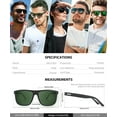 thumbnail image 3 of Sunglasses Men Polarized Mens Sport Sunglasses UV Protection Unisex Lightweight Driving Golf, 3 of 7