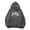Grey, variant on Work Tops for Women Fall Loose Fit Hooded Long Sleeve Bubble Cuff Drop Shoulder Hoody Graphic Hoodie Cotton Hoodies Sweatshirts(Khaki,M)
