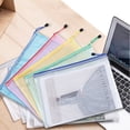 thumbnail image 3 of Tool Series Plastic Mesh Zipper 15 Packs (A4/A5/A6 Size 5 Colors) Mesh Bag Document Bag File Folder For School ., 3 of 7
