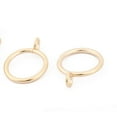 thumbnail image 4 of Uxcell Metal Window Curtain Drapery Rod Hanging Hook Clip Ring Gold Tone 20 Count, 4 of 5