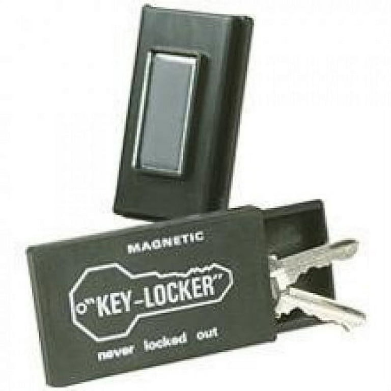 1PK Black Magnetic Key Holder Under Car Vehicle Truck,Hide A Spare Key GPS  Magnetic Case Lock Box,Indoor&Outdoor Used