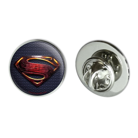 Justice League Movie Superman Logo Metal 0.75" Lapel Hat Pin Tie Tack Pinback