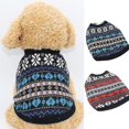 thumbnail image 2 of XL Ropa para mascotas, suéter de invierno de 2 patas con estampado de hilo de lana resistente a desgarros, súper suave, ropa para mascotas para exteriores Qinhai, 2 of 5