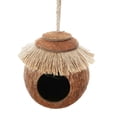 thumbnail image 2 of Nido de loro de coco, jaula para pájaros, nido colgante para pájaros y juguetes para animales pequeños., 2 of 9