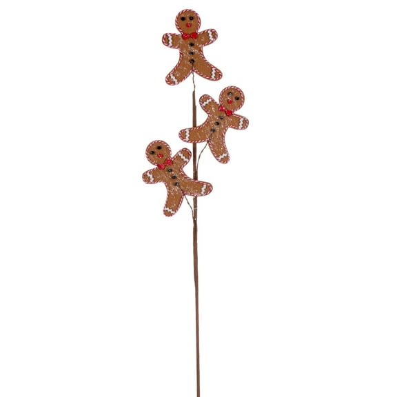 Vickerman 28" Gingerbread Man Spray, 6 per bag.