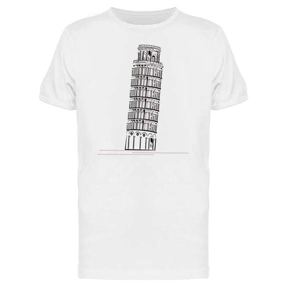 Pisa Tower, Italy, Travel Lovers Tee Men's -Image by Shutterstock