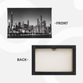 thumbnail image 5 of Aarocafa – Chicago Skyline Inner Frame Canvas Poster – Stretched Urban Night Cityscape Art | Stretched Canvas Art | Contemporary Decor | Ready to Hang – 20x24in – Inner Frame, 5 of 7