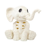 18 1/2 Sitting Elephant Skeleton Halloween Decoration - Off-White