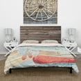 thumbnail image 2 of Designart 'Lake House Canoes III' Cottage Duvet Cover Set, 2 of 4