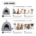 thumbnail image 4 of Casa Cama para Perro con Tapete, Tienda Interior Redonda de Peluche Suave, 4 of 7