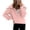 Pink, variant on Tops for Women 2023 Fashion Solid Turndown Collar Long Sleeve Pullover Shirt Tops Sweatshirts(Available In Plus Size) Up to 65% off