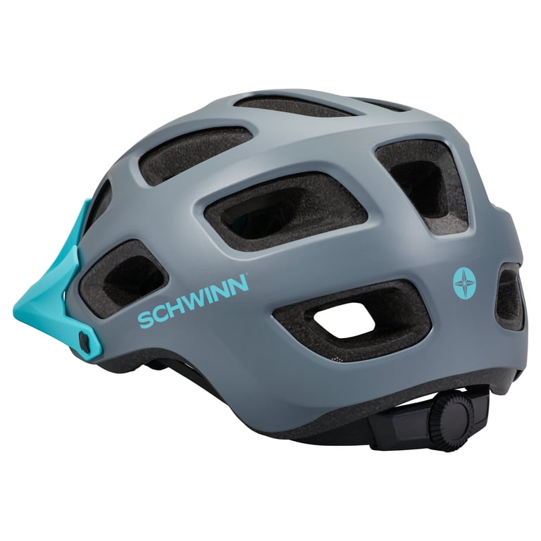 adult 14 schwinn bike helmet Schwinn Excursion Adult Bike Helmet, Ages 14+, Grey & Teal
