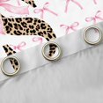 thumbnail image 4 of Castle Fairy Boys Girls Letter Monogrammed S Black Out Curtains,Kawaii Pink Bow Curtains Pack of 2 (42x63 Each),Animal Leopard Print Bedroom Curtains,Breathable Home Decor, 4 of 6
