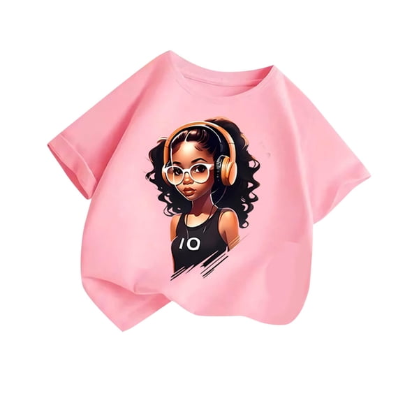 Virmaxy (2-14y) Kids Boys Girls Spider Printed Shirt Unisex Toddler Round Neck Blouses Tops 2025 Summer Cotton Loose Fit Crewneck Blouses Tops Pink-3 12 Years