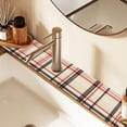 thumbnail image 2 of Yayeee Faucet Mat for Kitchen Sink 30" Diatomite Long Splash Guard Pad, Black Tartan, 2 of 7