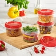 thumbnail image 6 of PLASTICPRO 16 Oz Twist Cap Meal Prep Containers Reusable Food Storage Containers with Lids, 12-Pack, 6 of 8