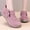 Pink, variant on Unisex Solid Color Mid Top Ankle Boots With Side Zipper Comfortable On Casual Shoes Lightweight Non Footwear For Spring Fall Daily Walking And Outdoor Activities Purple 36