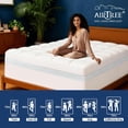 thumbnail image 5 of Queen Size Dual Layer 4 Inch Memory Foam Mattress Topper, 2 Inch Cooling Gel Memory Foam and 2 Inch Washable Soft Pillow Top Mattress Pad Cover, 8-24 Inch Deep Pocket, Medium Firm Support, 5 of 5