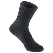 Unisex Children Boy's Girl's 3 Pairs Low Crew Cushioned Sports Socks Solid JH0105 M 9Y-12Y (Grey)