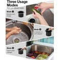 thumbnail image 5 of Extended Garbage Disposal Flange Basket Strainer Stopper, Deep 304 Stainless Steel Kitchen Sink Flange for 3-1/2 Inch Standard Sink Drain Hole, Bronze Deep Sink Disposal Stopper(ORB), 5 of 11