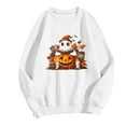 thumbnail image 4 of Sakmal Sweatshirts for Women Halloween Cute White Graphic Sweatshirts Soft Fall Clothes 2025, 4 of 5