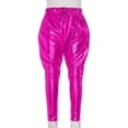 thumbnail image 5 of renvena Girls Boys Shiny Metallic Harem Pants Jazz Hip Hop Latin Ballet Street Dance Leggings, 5 of 7
