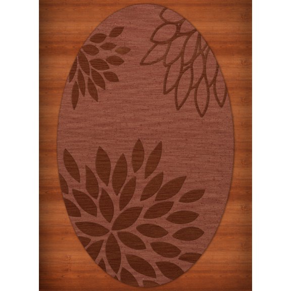 Dalyn Dover Area Rug DV17 Dv17 Coral Floral Leaves 4' x 6' Oval
