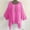 Hot Pink, variant on Linen Cotton Summer Tops for Women 3/4 Batwing Sleeve Crewneck Loose Shirt Solid Color Gauze Casual Pullover Tunic Top Linen Blouses for Women Summer 2025 Clothing Red Xl