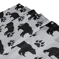 thumbnail image 3 of Yayeee Shower Curtain with Hooks 72"x72" Waterproof Fabric Bathroom Hanging Decor, Gray Bear Paws Pattern, 3 of 5