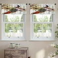 thumbnail image 2 of LALILO Kitchen Curtain Valance Multicolor Stain Ink Color Rod Pocket Window Curtain 52"x 18" Set of 2, 2 of 7