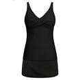 thumbnail image 2 of HOMBOM Tankini Swim Suits for Women Swimwear Tummy Control Holiday Tropical 2 Piece Black Ladies Bathing Suit Tankini, 2 of 7